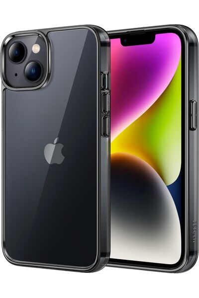 JETech جراب لهاتف iPhone 14 مقاس 6.1 بوصة — ظهر شفاف مقاوم للصدمات غير قابل ل...