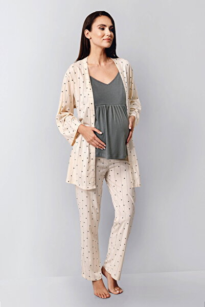 Arnetta 3436 Women's Maternity 3-Piece Pajama Set