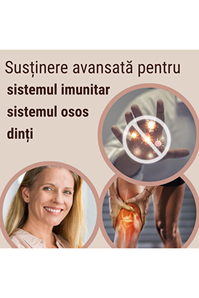 Vitassential Vitamin D3 + K2 Forte – Supports bones, teeth, muscles and immunity – 30 Pills – for adults