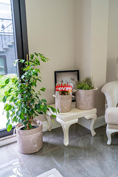 Lisinya Organizator rotund cu mânere, multifuncțional, ușor de transportat, c...