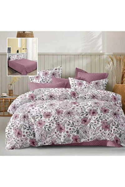 Pucioasa Double bed linen, purple flowers