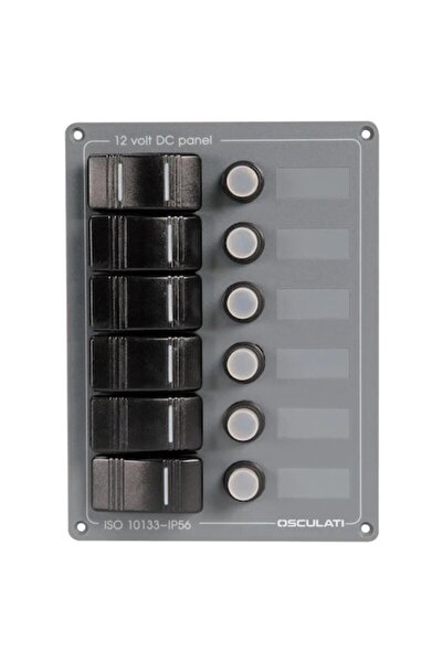 OSCULATI Panou electric de comandă, orizontal, 7 întrerupătoare