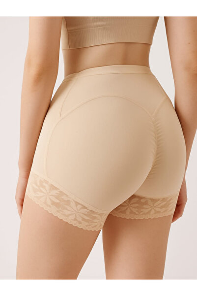 FİT TİME High Waist Push-Up Slip Corset with Butt Enhancer Padding, Removable...