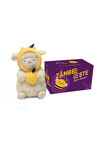 SMART TabbyBoo Plush toy set Lemon Lamb 25 cm with GoBeeBox gift box