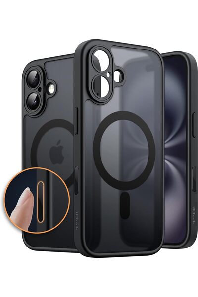 JETech جراب مغناطيسي لهاتف iPhone 16 مقاس 6.1 بوصة مع زر التحكم في الكاميرا (...
