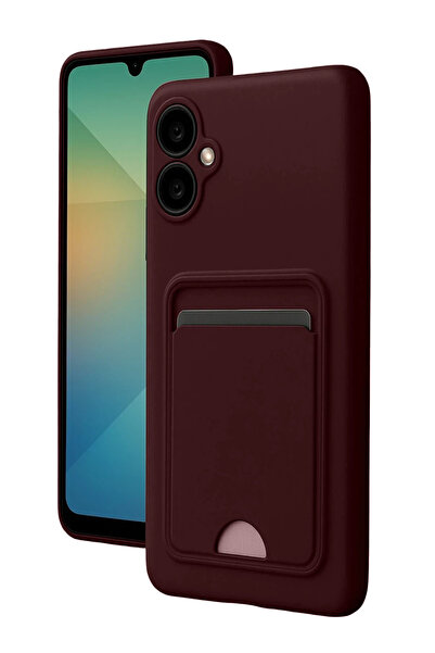 NewFace Sptrns Samsung Galaxy A07 Kelvin Silicone with Business Card (183921) - Burgundy