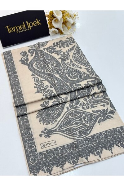 Siyane شال من القماش القطني المنقوش