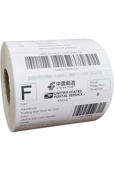 GENERAL Direct thermal shipping labels 4×6 in (10×15 cm) - 500 labels per roll - Compatible with Zebra GK4