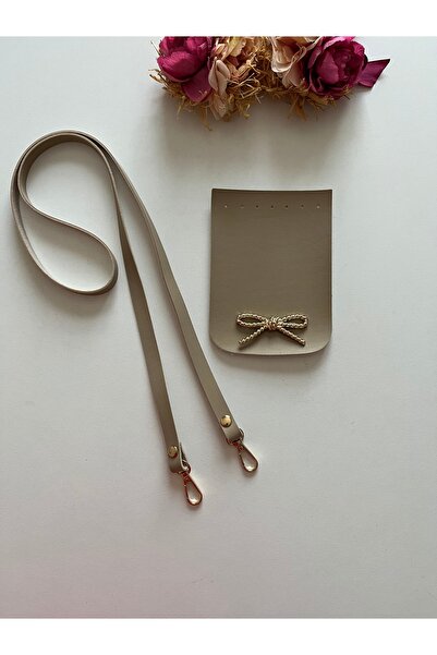 zg hobi aksesuar Faux Leather Knitting Bag Making Kit