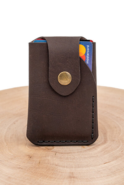 tudorAce Minimalist wallet for new ID and cards, premium vegetable tanned leather