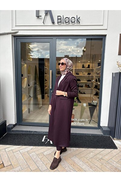 QOOQ STORE 26Fw633 Single Button Women's Jacket Plum