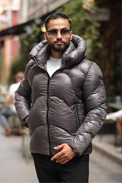 BASEL.CO Unisex Premium Inflatable Lightweight Shiny Hooded Coat - Trend Model