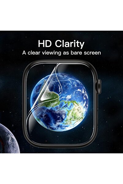 JETech Screen Protector for Apple Watch Series 9/8/7 45mm, Flexible TPU Film, Anti-Scratch HD Clear,