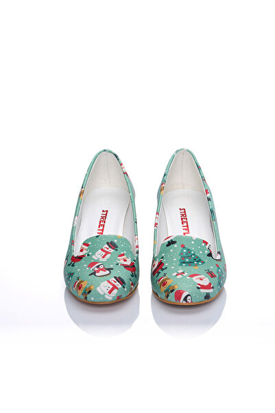 Streetfly Christmas Themed Women's Classic Heeled Shoes