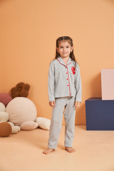 Kocabey Children's Buttoned Pajama Set