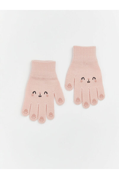 LC Waikiki Animal Embroidered Baby Girl Gloves