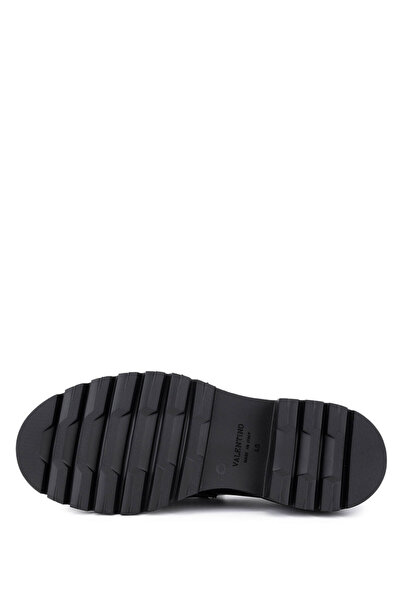 Valentino Men's Genuine Leather Claret Red Loafer Shoes