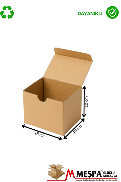Markasız ucuz 18 x 15 x 12 ölçülerinde Kraft 50 adet küçük boy saklama , taşı...