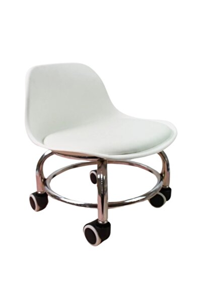Pauco Profesional Scaun de pedichiură Pauco cu spătar pe roți, pivotant la 36...