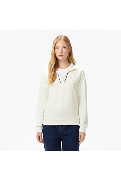 Nautica Kadın Krem Regular Fit Sweatshirt