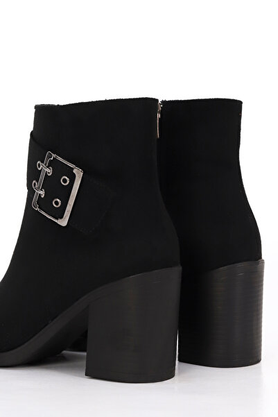 Mamito Ayakkabı Μπότες με ψηλό τακούνι BLN SYB408 με λεπτομέρεια με αγκράφα