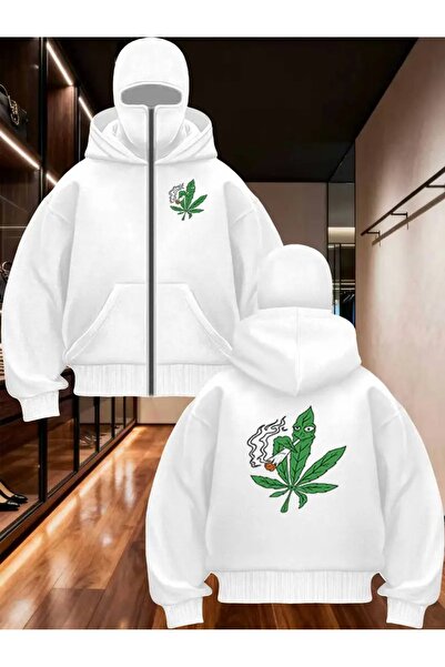 Flaubert -Kar Masked Ninja Unisix Zippered Sweatshirt Cardigan 3-Ply Thick Zi...