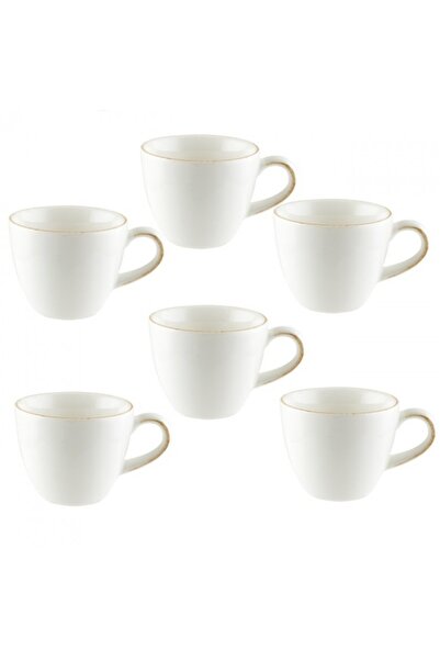 Bonna Set of 6 Alhambra porcelain coffee cups 80ml
