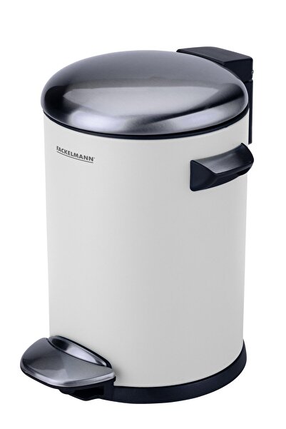 FACKELMANN PARIS 3L waste bin, with pedal for office or bathroom