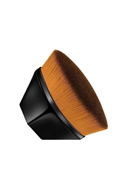 DAMUR Flat kabuki brush for foundation, black