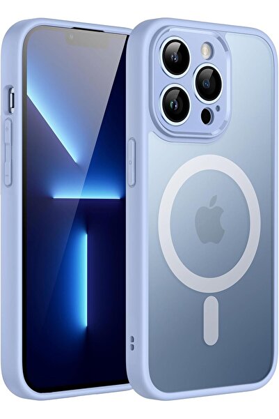 JETech جراب مغناطيسي لهاتف iPhone 13 Pro Max مقاس 6.7 بوصة (أزرق سماوي)