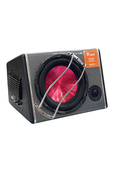 MR.SMART F.T.C مضخم صوت سيارة 10 بوصات بقوة 4700 واط، مضخم صوت مدمج، تصميم من ألياف الكربون، مكبر صوت جهير نشط