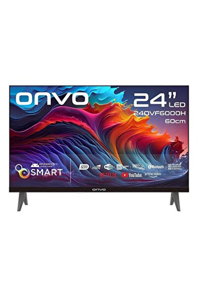 ONVO Smart TV Android Uydu Alıcılı 12v Karavan Televizyonu 24'' 60 Ekran