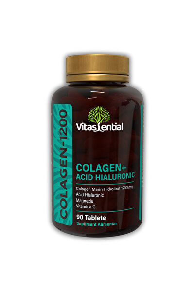 Vitassential Hydrolyzed Marine Collagen + Hyaluronic Acid - bones, joints, skin, hair and nails, 90 pills