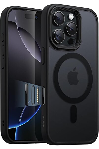 JETech جراب مغناطيسي لهاتف iPhone 16 Pro Max مقاس 6.9 بوصة (تيتانيوم أسود)