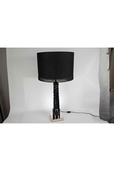Mikasa Moor Siyah Beyaz Masa Lambası 75x20cm