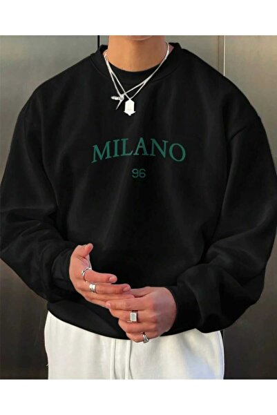 Hunors Sportswear & Company Mılano Baskılı Unisex Model Pamuklu Kapüşonlu Swe...