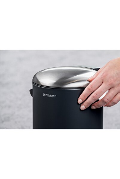 FACKELMANN PARIS 3L waste bin, with pedal for office or bathroom