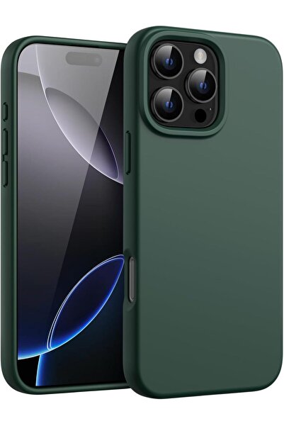 JETech Liquid Silicone Case for iPhone 16 Pro Max (Midnight Green)