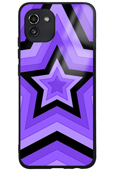 WANNA PROTECT حافظة هاتف سامسونج جالاكسي A03 مزودة بحماية للكاميرا ونمط نجوم ...