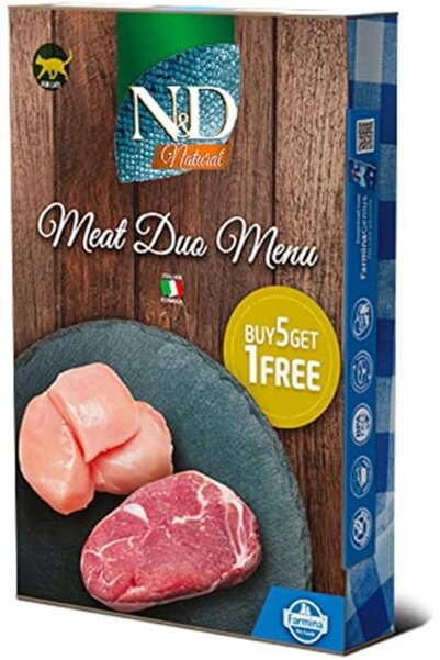 N&D Farmina ND Etli Konserve Kedi Maması Çeşitleri 70 Gr 6 Al 5 Öde