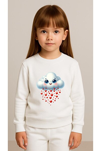 playwear Set pentru copii Hanorac cu imprimeu CLOUD HEART pentru fete și băie...