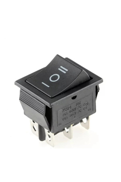 BuharaElektronik BE-108 GENİŞ IŞIKSIZ 3 KADEMELİ ANAHTAR ON-OFF-ON 6P
