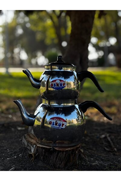 RUKEN Modern Tasarım | Yuvarlak Hatlı Küre Model Alüminyum Çaydanlık Takımı |...