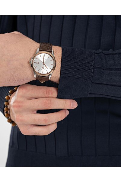 TerziAdemAltun Italian Style S Slim Fit Polo Neck Knitwear Sweater Navy Blue T14490