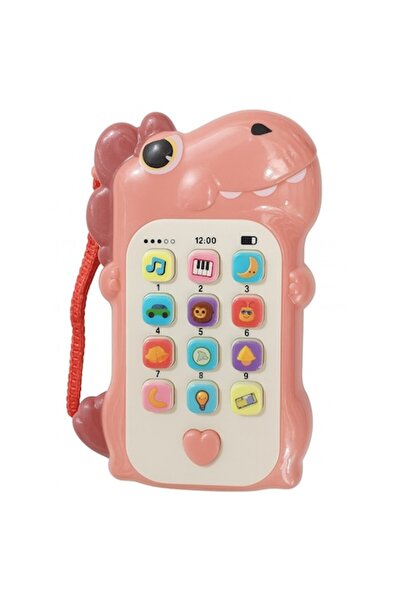 Flippy Interactive Smart Toy Phone – Dinosaur, Educational & Musical, 4-6 yrs, 19x11.5 cm, Pink