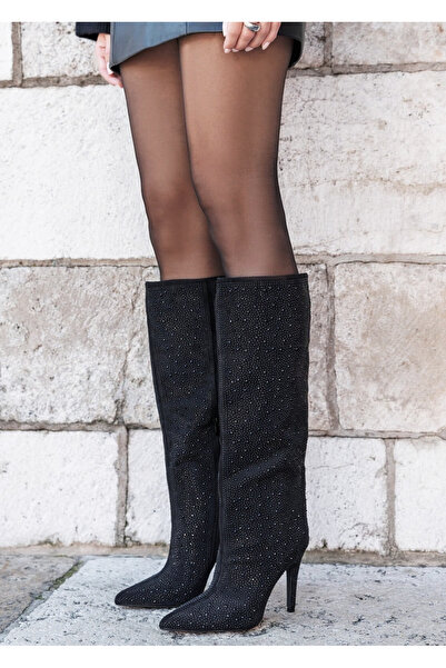 SOFILINE Black boots with rhinestones 72527A 110