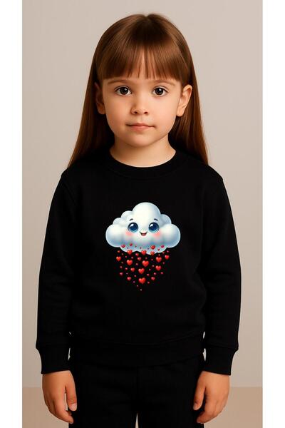 playwear Παιδικό Φούτερ Σετ με στάμπα Cloud Heart για Κορίτσια και Αγόρια, με...