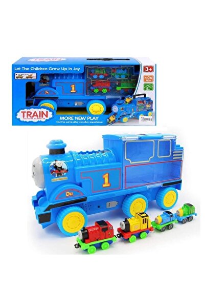 OEM Train set with 36 cm large locomotive and four 8 cm small locomotives, multicolor (Thomas & Friends)