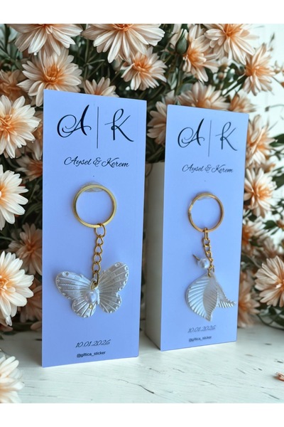 Giftica Hediyelik Anahtarlıklı Hatıra Kartları 10 Adet
