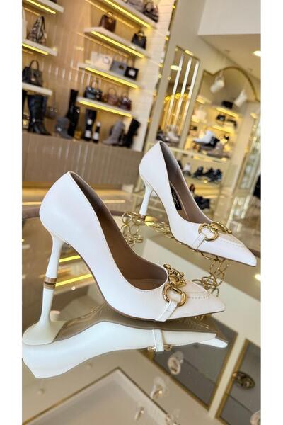 DUYGUSHOESBAG حذاء نسائي بكعب عالٍ مع إكسسوار على شكل قلب مستورد